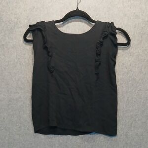 Molly Bracken 12 Y Ruffle sleeve shirt peekaboo back gothic cottage fairy 90s